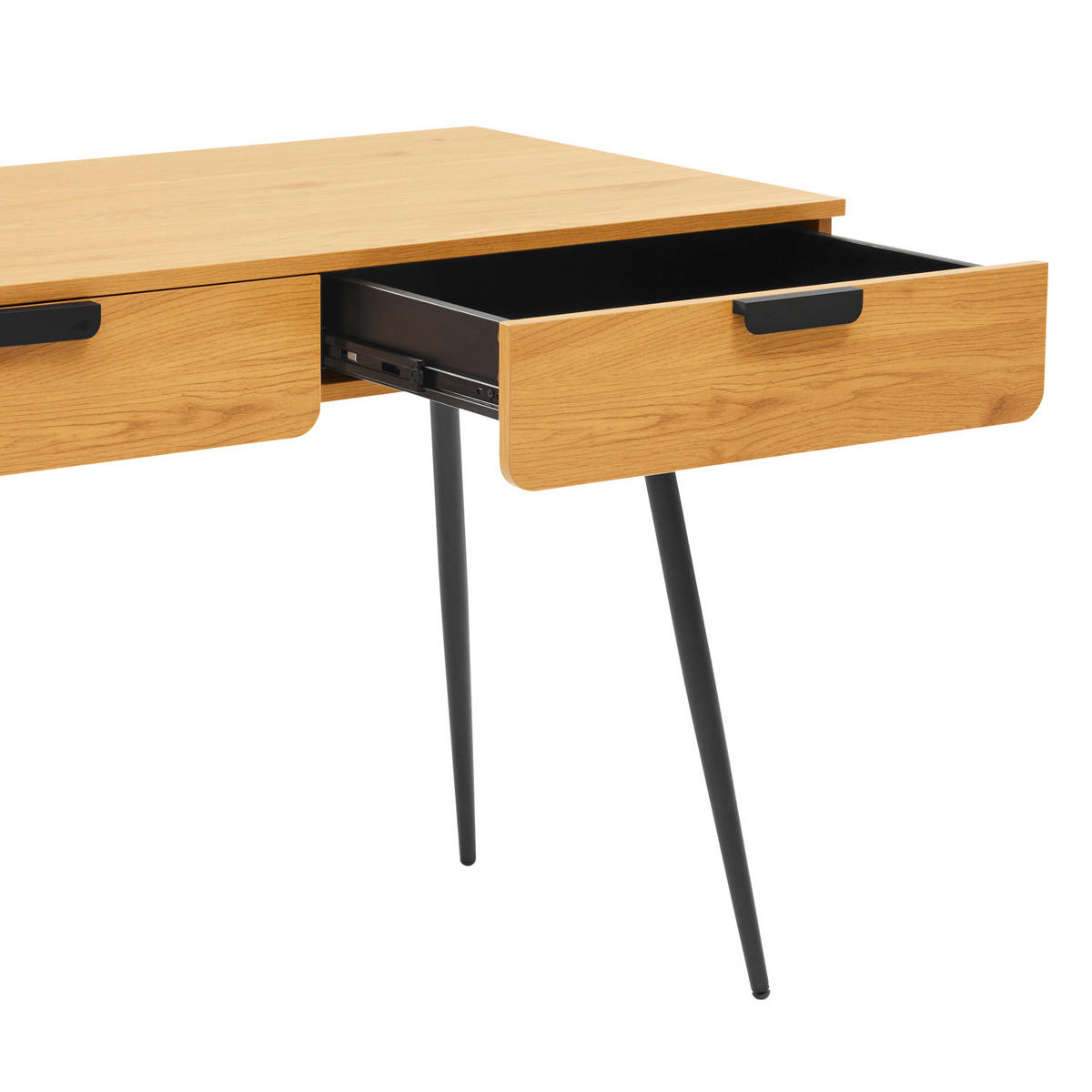 SCHREIBTISCH Louis - Braun, Holzwerkstoff (110/60/75cm) - Happy Garden