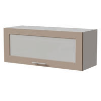 KLAPPHÄNGESCHRANK Brerra W4BS/90 WKF Weiß / RAL 1019 graubeige Matt 90 / 32,5 / 36cm - Graubraun/Weiß, Holz/Holzwerkstoff (90/36/32.5cm) - Feldmann-Wohnen