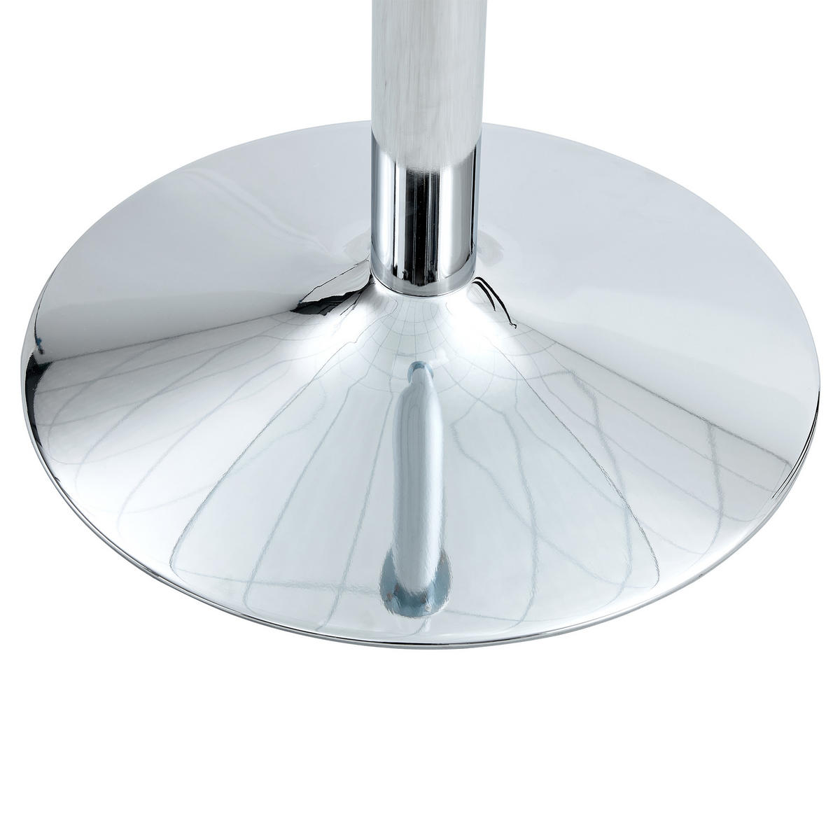 BARTISCH Ø85/76 cm mit Glasplatte DE-40020 Silber - Silberfarben, Metall (85/85/76cm) - ComfortXL