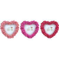 DEKOOBJEKT Rose Romance 3er Set - Rosa, Kunststoff (13.5/2.5/13cm) - FURNARO