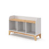 KINDERSITZBANK Malia Weiß 107.2 x 63.8 cm - Eichefarben/Weiß, Holzwerkstoff (107.2/63.8/30.6cm) - VitaliSpa