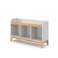 KINDERSITZBANK Malia Weiß 107.2 x 63.8 cm - Eichefarben/Weiß, Holzwerkstoff (107.2/63.8/30.6cm) - VitaliSpa