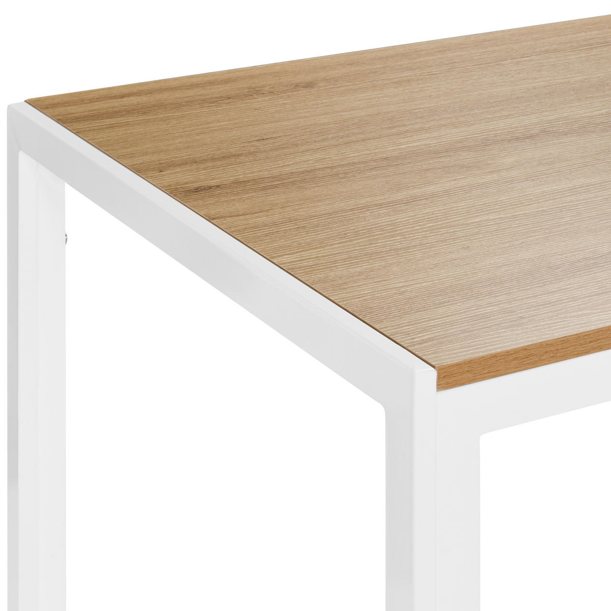 JÍDELNÍ STŮL Hnědý/Bílý 120/80 cm Mann - světle hnědá, kompozitní dřevo (120/80/75cm) - Beliani