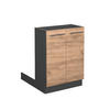 KÜCHENINSEL Fame-Line Goldkraft Eiche 60 cm ohne AP - Honigeiche/Anthrazit, Holzwerkstoff (60/82/70cm) - Vicco