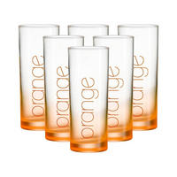 TRINKGLÄSER Favo Orange 360 ml 6er Set - Orange, Glas (0.36L) - Ritzenhoff Breker