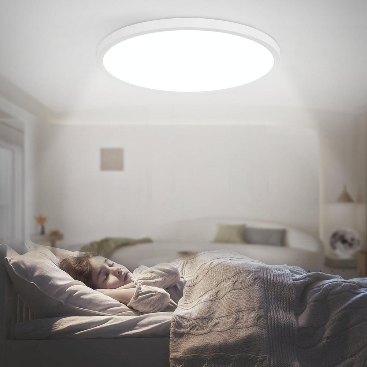 LED-DECKENLEUCHTE Hammer 30 cm - Weiß, Kunststoff (30/30/2.5cm) - Nettlife