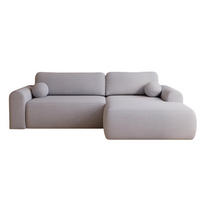 ECKSOFA grau rechts AURA - Grau, Holzwerkstoff (257/177cm) - Compleo24