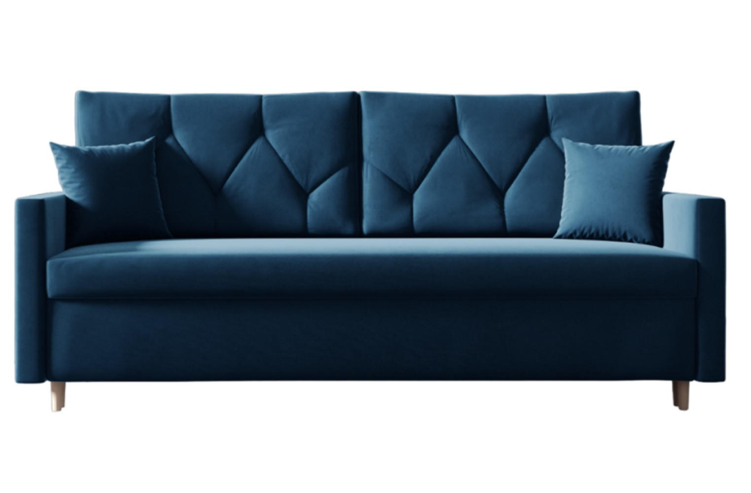 SOFA Blau ARO Mit Schlaffunktion - Blau, Textil (217/100/87cm) - Sepro Meble