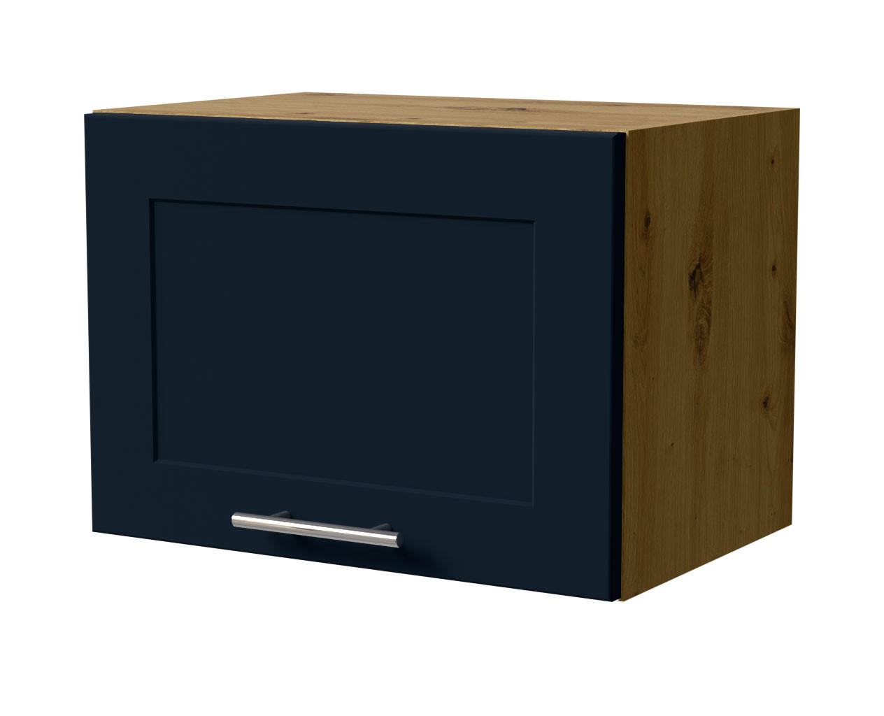 KLAPPHÄNGESCHRANK Oslo W4B/50 Eiche Artisan / Indigo Matt 50 / 32,5 / 36cm - Eiche Artisan/Dunkelblau, Holz/Holzwerkstoff (50/36/32.5cm) - Feldmann-Wohnen