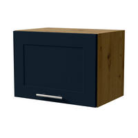 KLAPPHÄNGESCHRANK Oslo W4B/50 Eiche Artisan / Indigo Matt 50 / 32,5 / 36cm - Eiche Artisan/Dunkelblau, Holz/Holzwerkstoff (50/36/32.5cm) - Feldmann-Wohnen