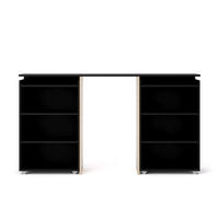 KOPFENDE, Nada, Schwarz, Spanplatte foliert, 165 x 26 x 80 cm - Schwarz, Holzwerkstoff (165/80/26cm) - ebuy24