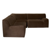SOFA Quinto Braun aus Stoff - Braun, Textil (225/73/225cm) - Tikamoon