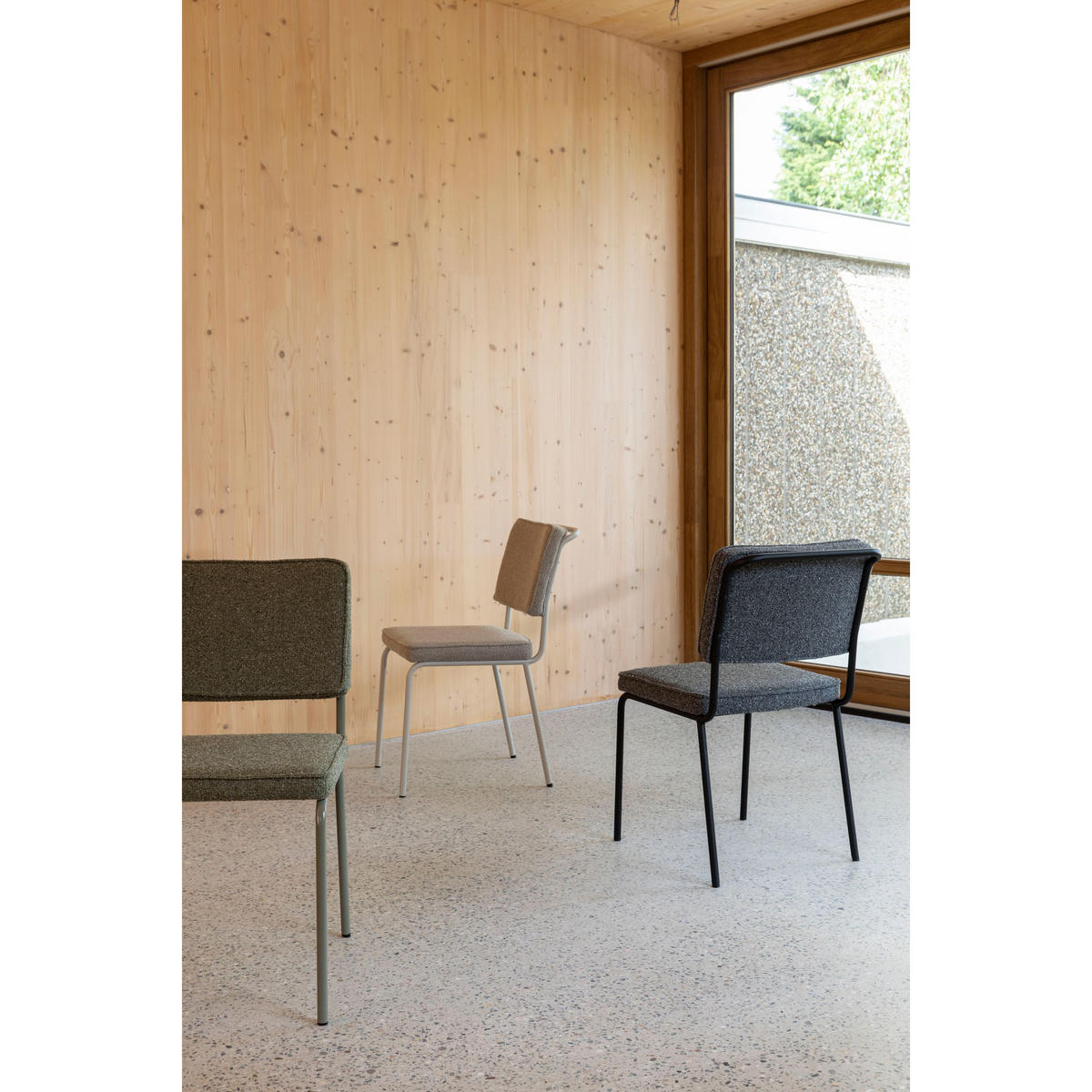 ESSZIMMERSTUHL Buddy Beige - 2 er Set - Beige, Textil (48/85/57cm) - Zuiver