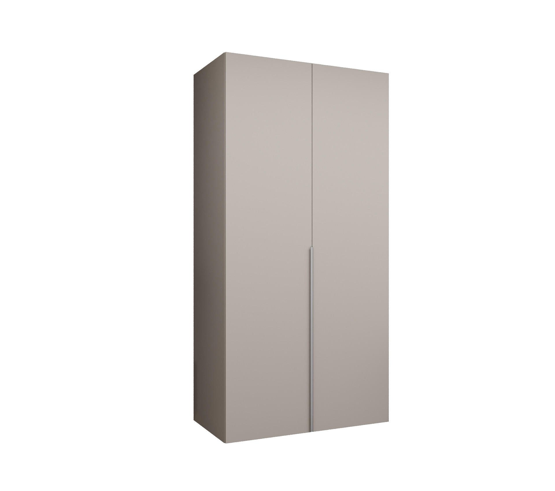 DREHTÜRENSCHRANK 202/100/52 2-türig - Kaschmir, Holz (100/202/52cm) - Abiks Möbel