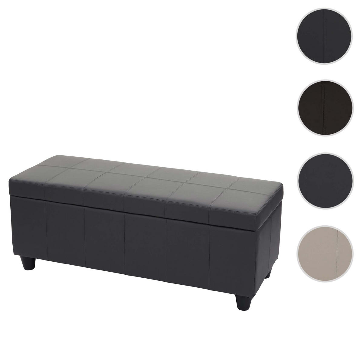 AUFBEWAHRUNGS-TRUHE Grau - Grau, Textil (114/45/45cm) - MCW