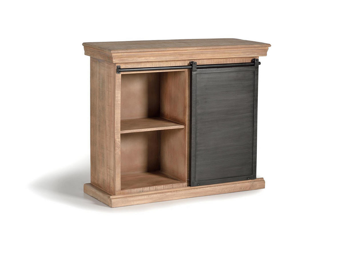 KOMMODE im Industriestil aus Mangoholz und Metallelementen - Braun, Holz (100/85/40cm) - Giner y Colomer