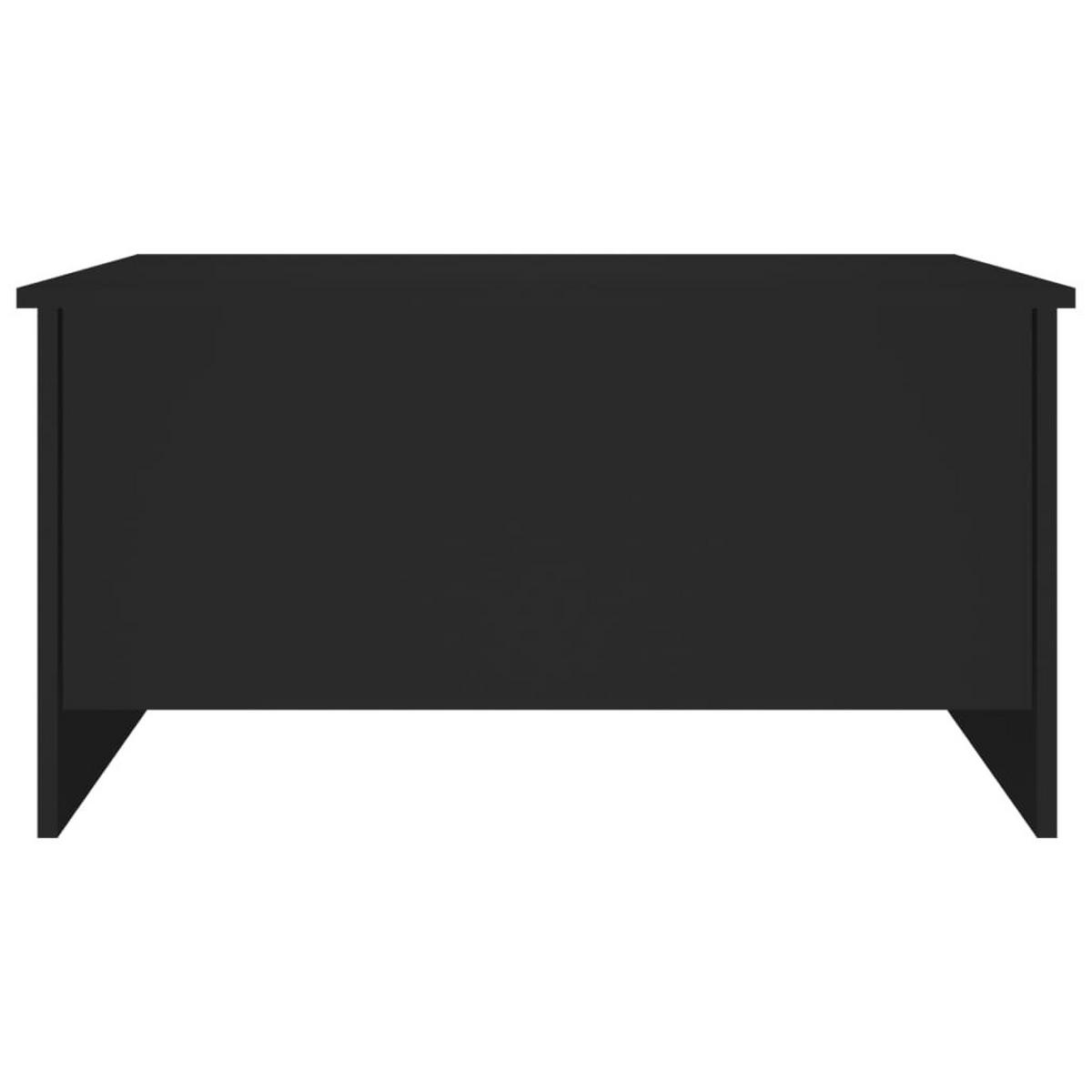 COUCHTISCH Schwarz 80x55,5x41,5 cm Holzwerkstoff - Schwarz, Holzwerkstoff (80/55.5/41.5cm) - furnicato