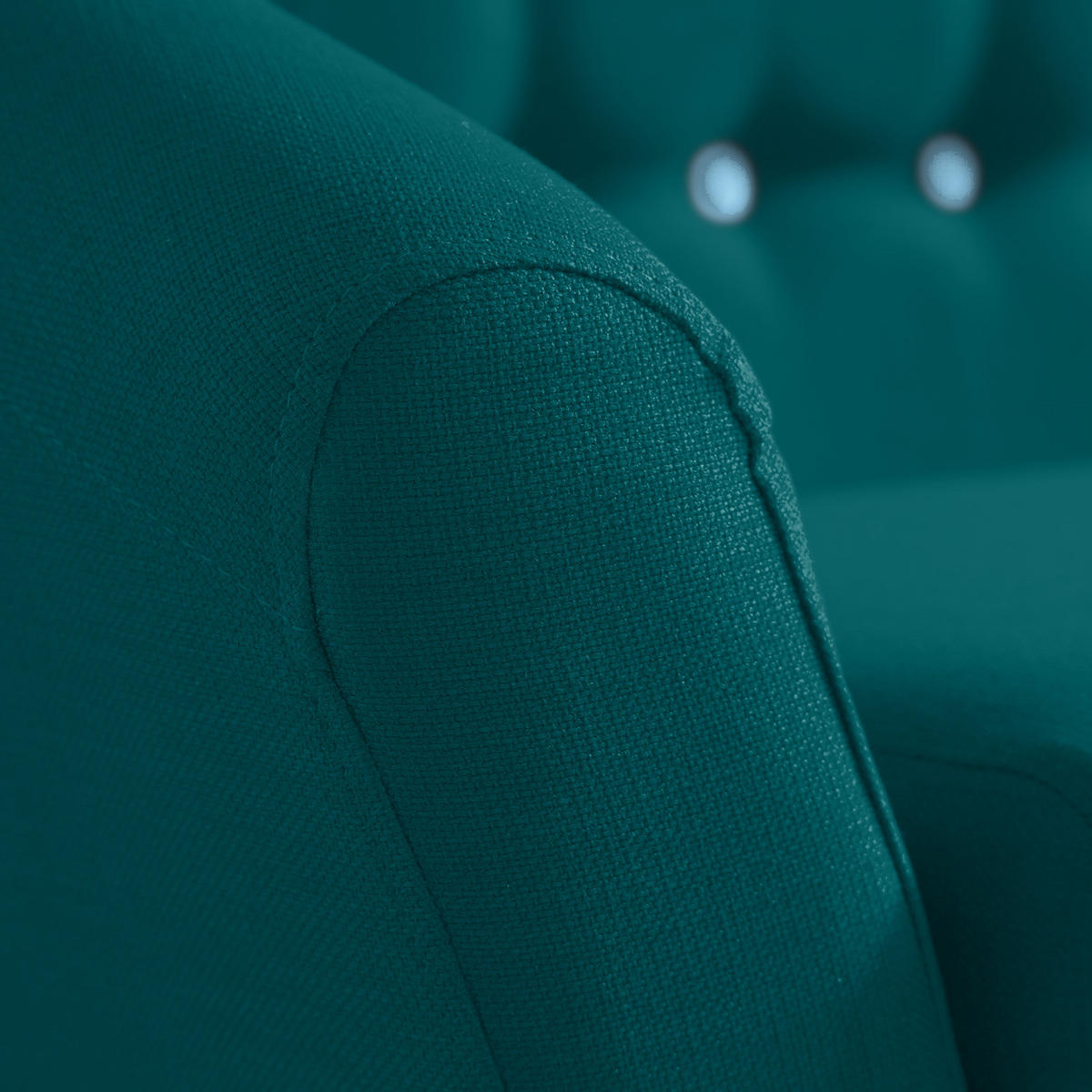 2-SITZER SOFA - Webstoff - Petrol, Textil (148/76/67cm) - home24