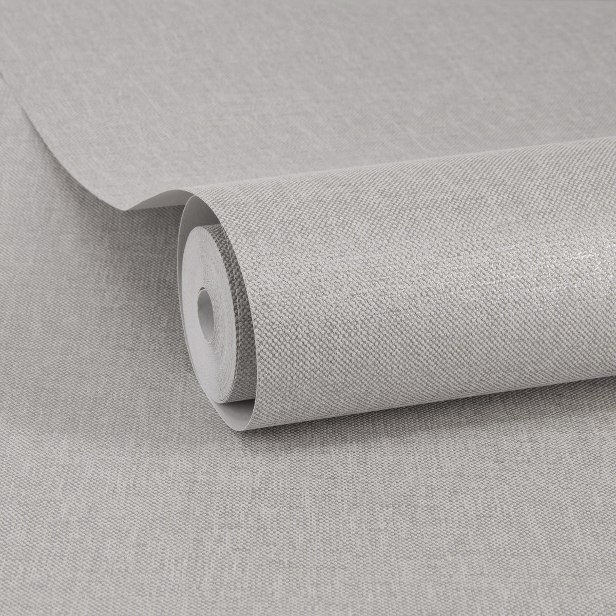 VLIESTAPETE - Leinen Shimmer Grey - Grau, Papier/Kunststoff (52/1000cm) - Superfresco Easy