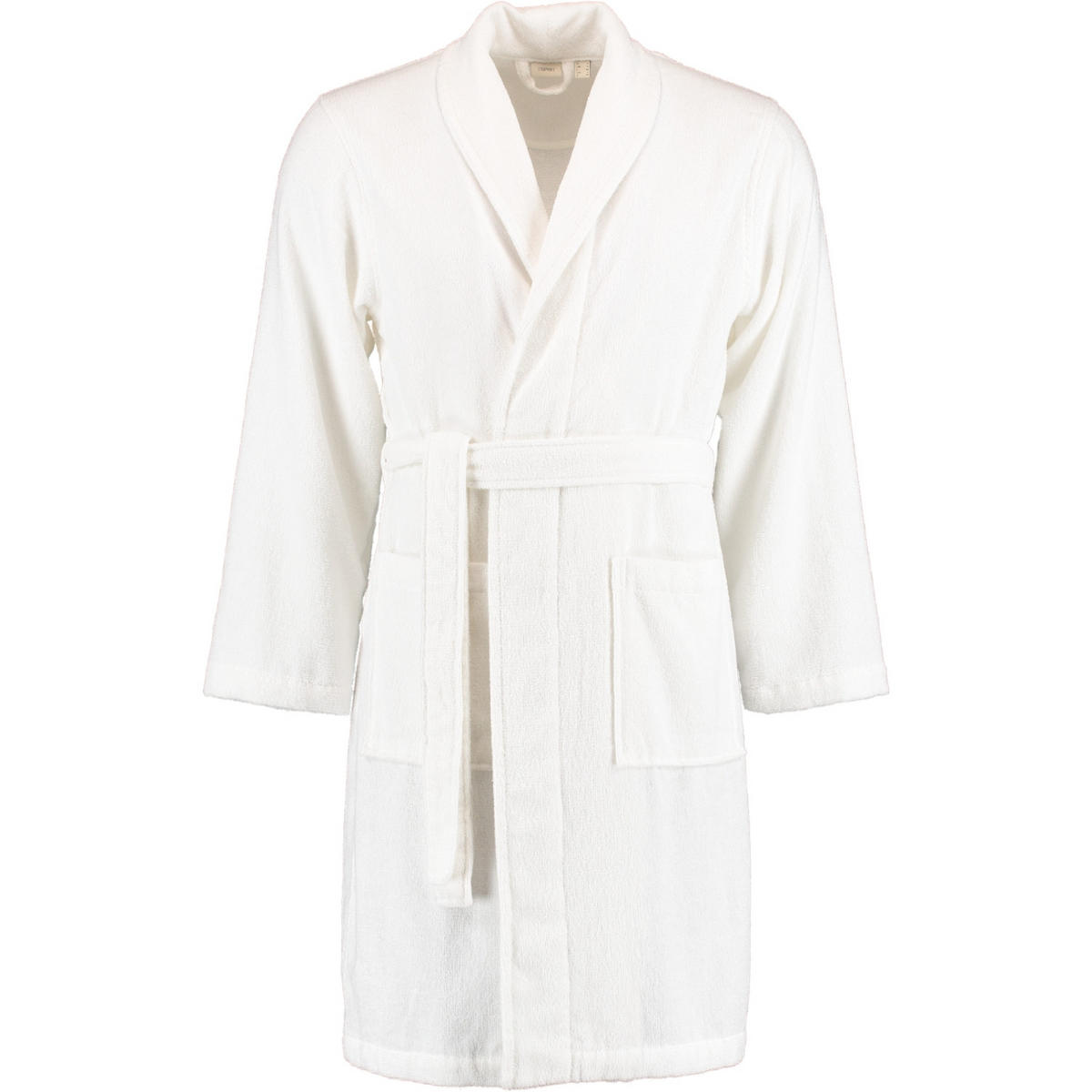 BADEMANTEL UNISEX SCHALKRAGEN MONO WHITE - 030 - Weiß, Textil (XXLnull) - Esprit