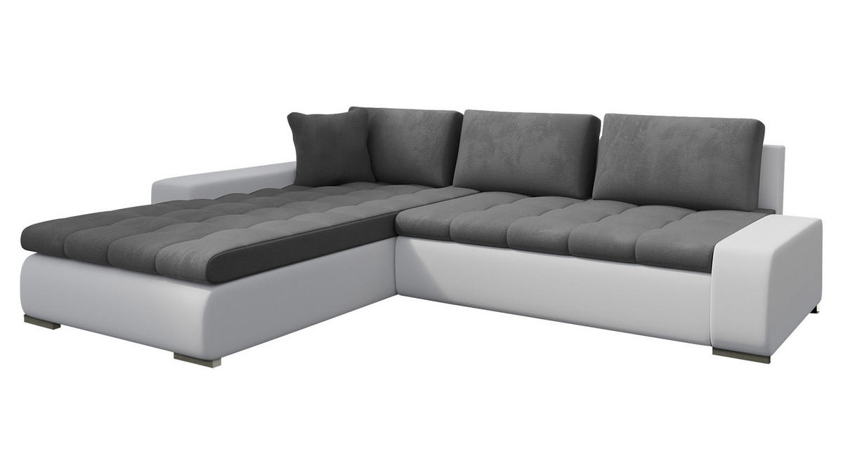 ECKSOFA Orkan - Weiß, Holz/Textil (302/213cm) - MIRJAN24