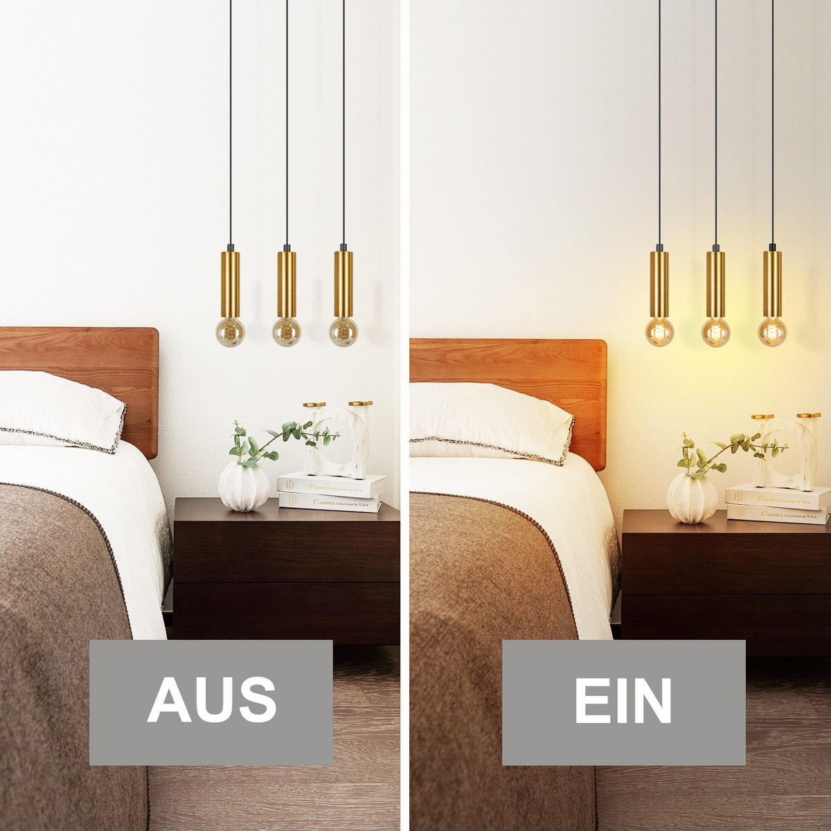 KRONLEUCHTER Sonnlichtar 46.0/139.69/42.0 cm - Schwarz, Metall (42/46/139.69cm) - ZMH