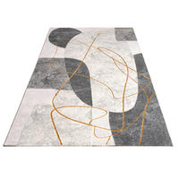 TEPPICH Kurzflor Abstrakt Wohnzimmer schmutzabweisend Grau Rechteckig 200x290 - Grau, Textil (200/290cm) - KADIMA DESIGN