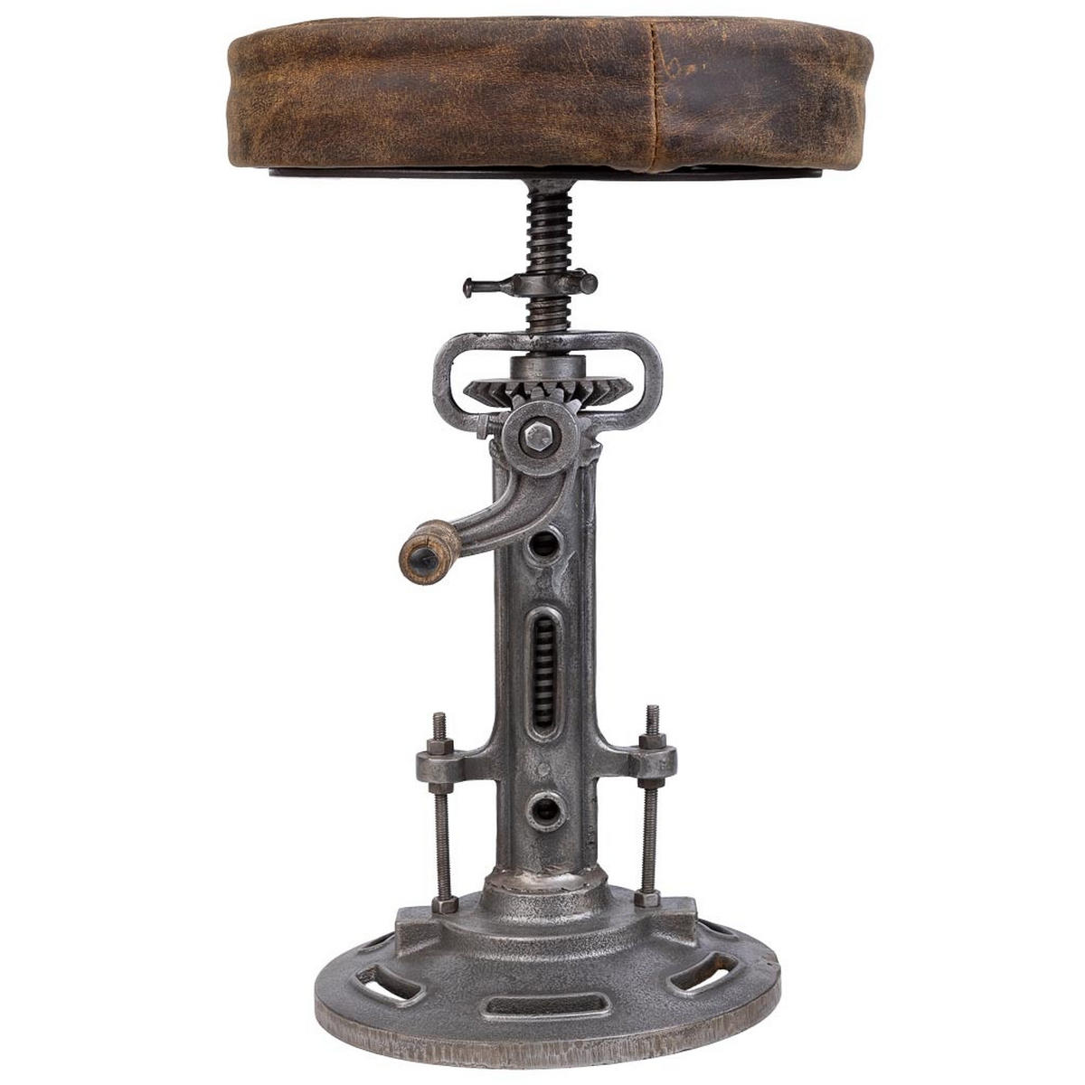 HOCKER aus Metall, braun, 32x57cm - Braun, Metall (32/57/32cm) - Wanderlust