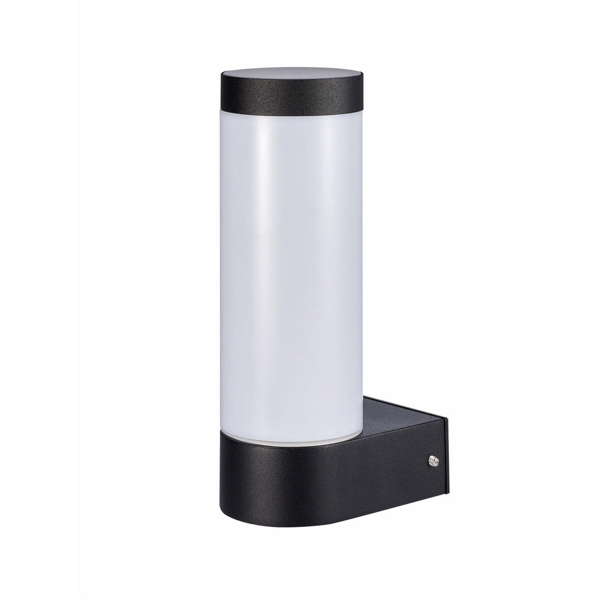 AUSSENWANDLEUCHTE Anthrazit Dunkelgrau E27 Opal Diffusor IP44 - Dunkelgrau/Anthrazit, Metall (8/22/12cm) - CGC Europe