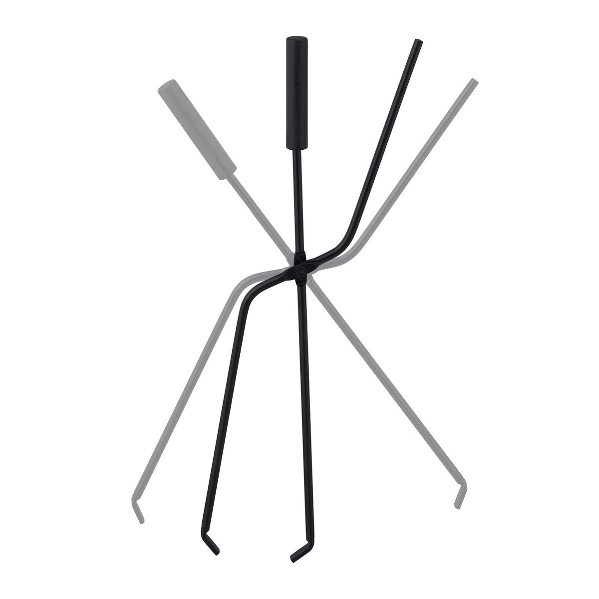 5-TLG.KAMINBESTECK-SET - Grau, Metall (22.5/60/16cm) - Relaxdays