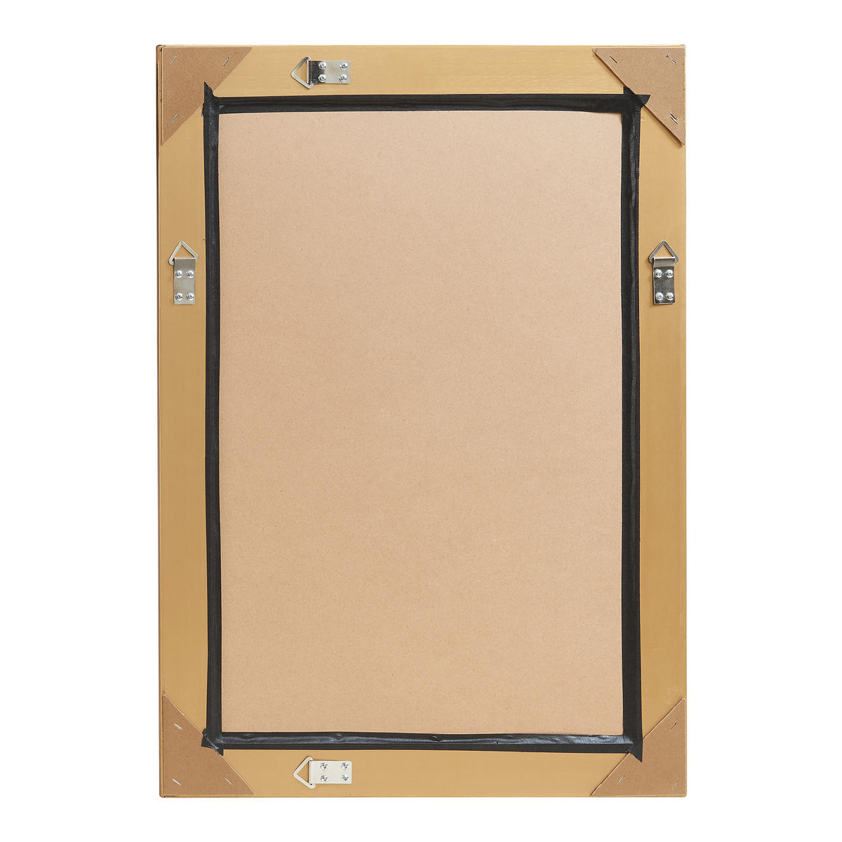 WANDSPIEGEL Punkalaidun - Goldfarben, Glas/Naturmaterialen (80/3/60cm) - [en.casa]