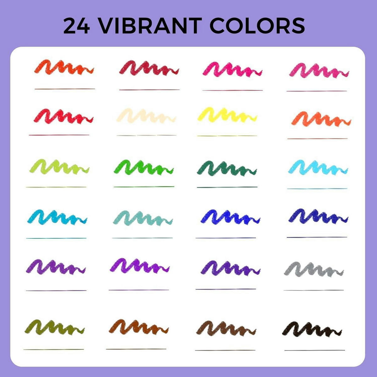 FILZSTIFTE Set 24 Farben Dual Tip Pinselstifte für Kalligraphie und Handlettering - Multicolor, Kunststoff (16/1.5/25.4cm)