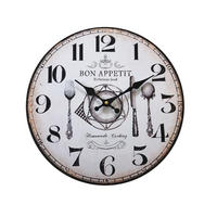 WANDUHR Weiß 4/34/34 cm - Weiß, Holzwerkstoff (4/34/34cm) - Mobili Rebecca