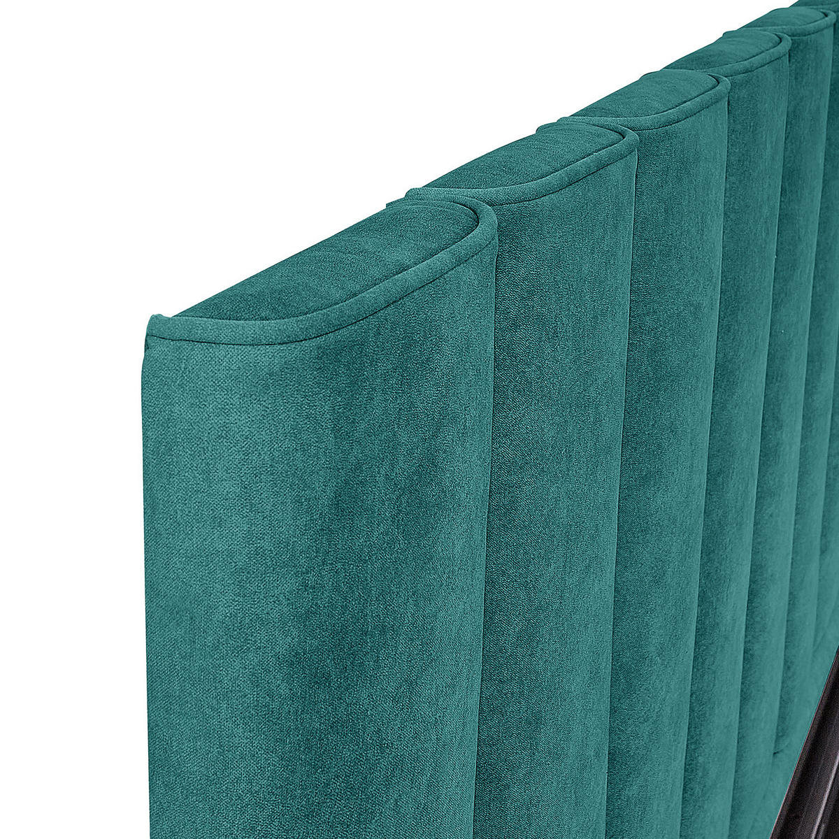 POLSTERBETT - Petrol, Textil (180/200cm) - home24