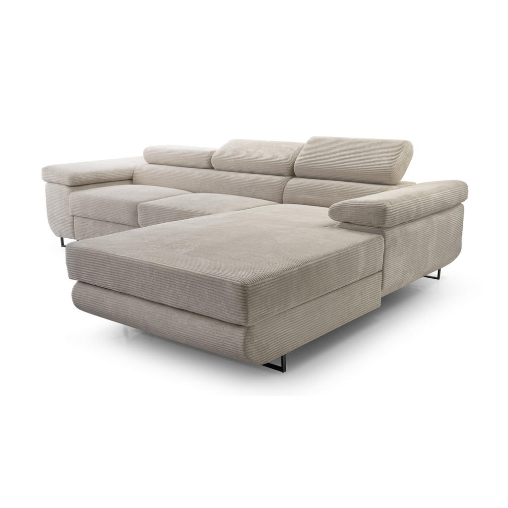 Thumbnail - Luxkor24 Ecksofa, Cappuccino, Textil, L-Form, 280x203 cm, Wohnzimmer, Sofas & Couches, Wohnlandschaften, Ecksofas
