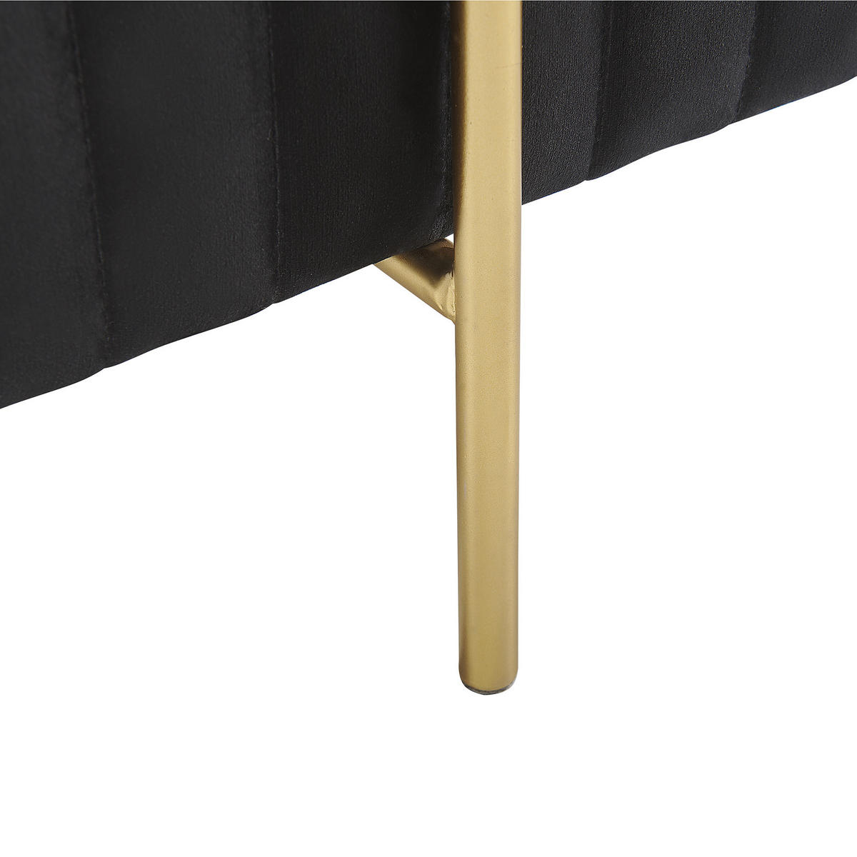 HOCKER Dayton 48/48/41 cm - Schwarz, Textil (48/41/48cm) - Beliani