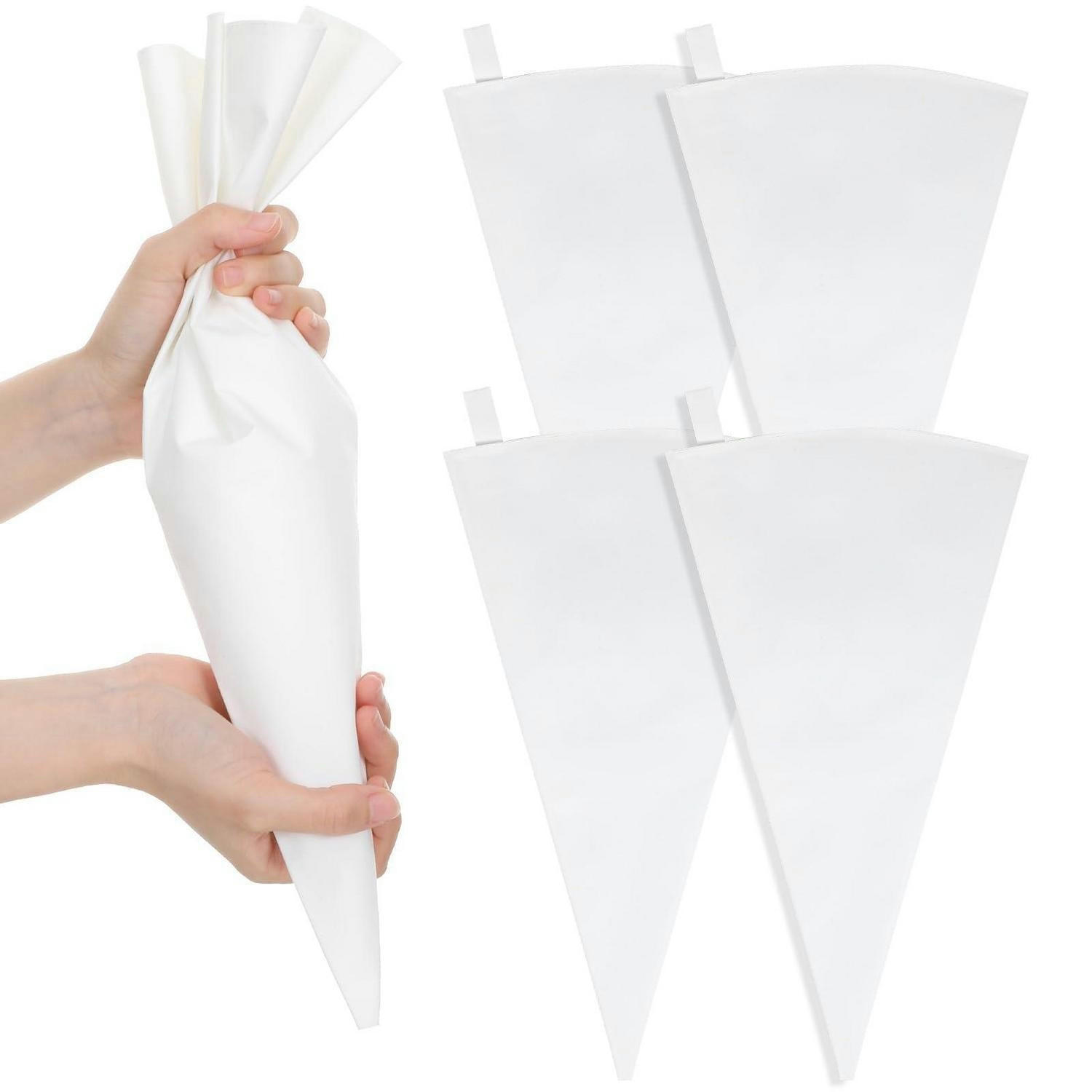 SPRITZBEUTEL 5er Set 40 cm Baumwolle Weiß - Weiß, Textil (22/1/40cm)