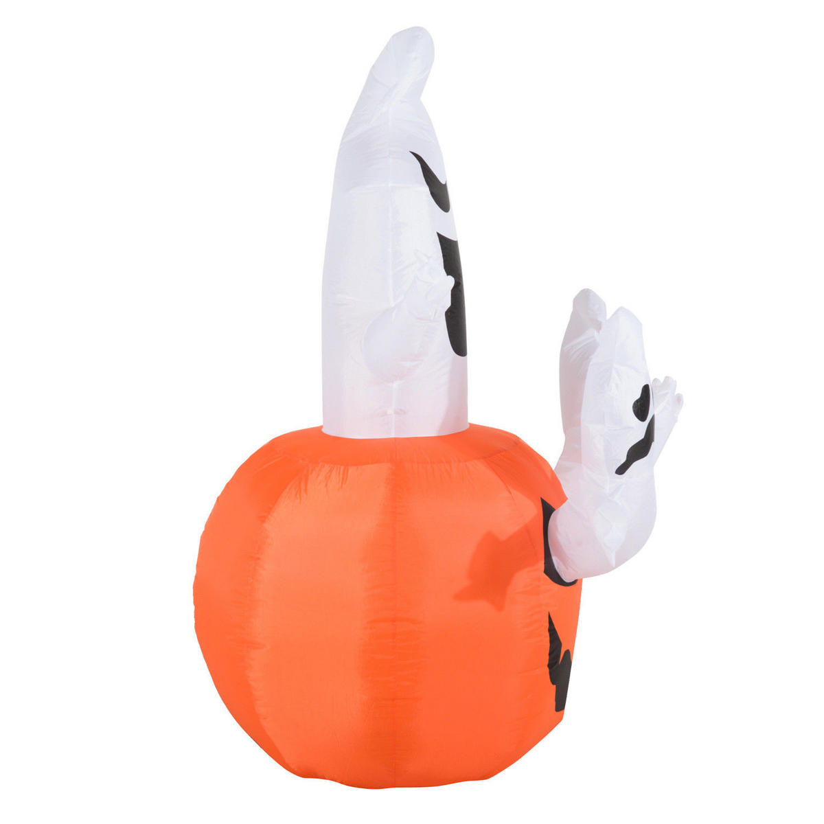 HALLOWEEN AUFBLASBARER KÜRBIS, Mehrfarbig, Polyester - Multicolor, Kunststoff (120/180/120cm) - HOMCOM