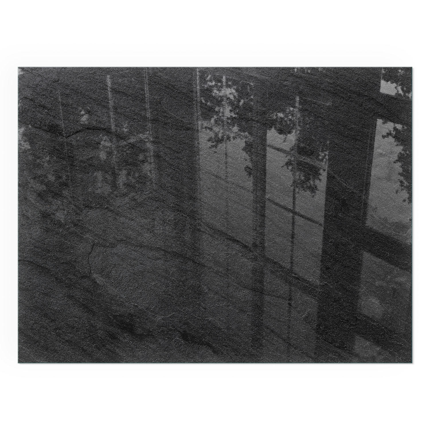 GLASPLATTE für Kamin 80x60 cm - Schwarz, Glas (80/60/0.4cm) - TULUP