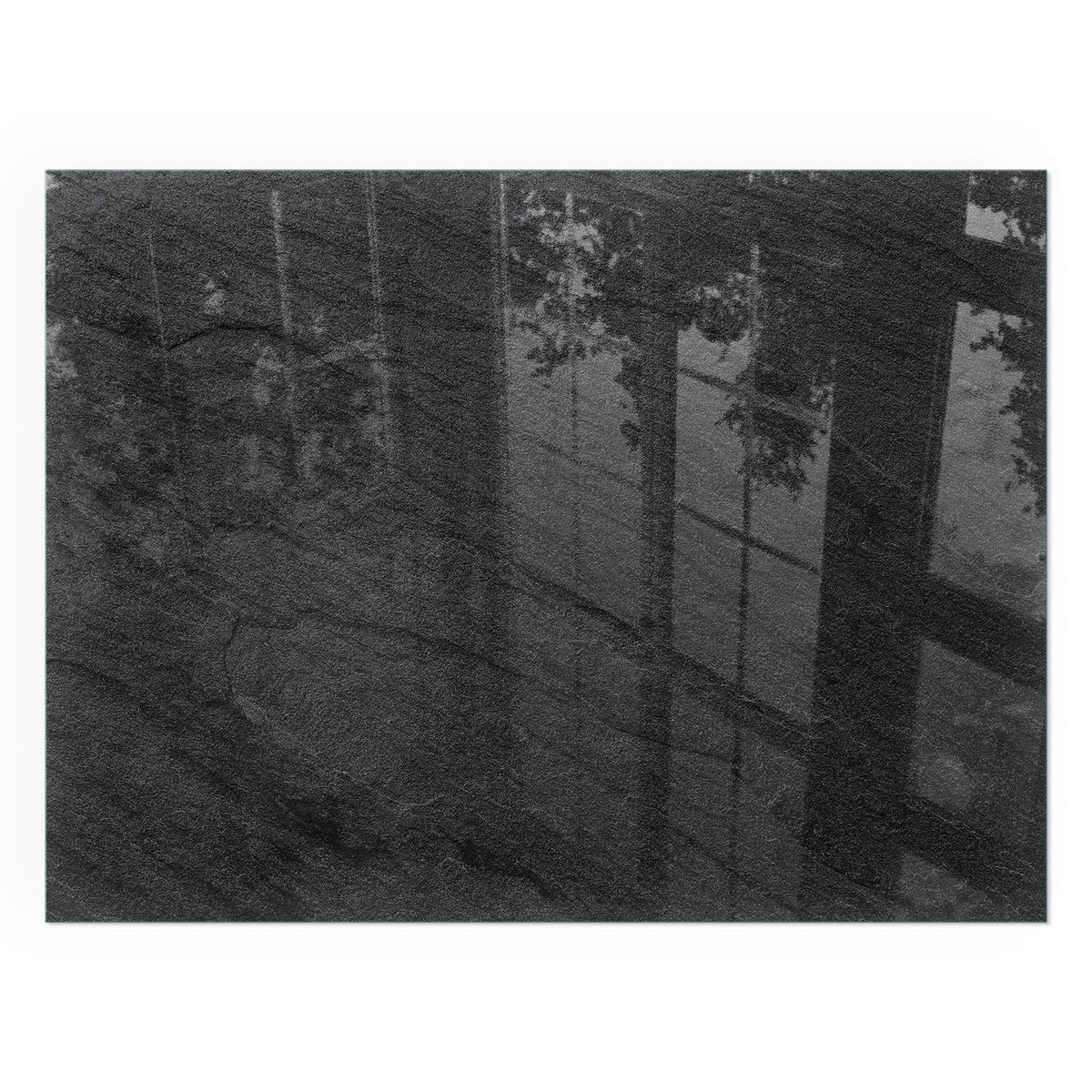 GLASPLATTE für Kamin 80x60 cm - Schwarz, Glas (80/60/0.4cm) - TULUP