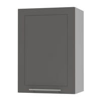 KÜCHENHÄNGESCHRANK Kvantum W2/50 Graphit Matt / Grau Matt 50 / 32,5 / 72cm - Graphitfarben/Grau, Holz/Holzwerkstoff (50/72/32.5cm) - Feldmann-Wohnen