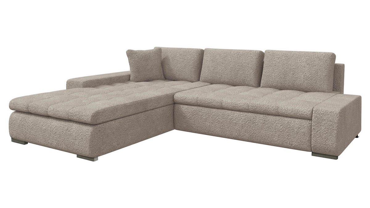ECKSOFA Orkan - Hellbraun, Holz/Textil (302/213cm) - MIRJAN24