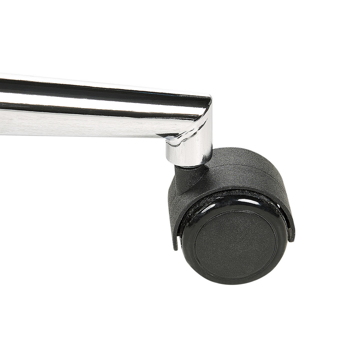 BÜROSTUHL Bouclé Cremeweiß Priddy - Silberfarben/Weiß, Textil (60/79/60cm) - Beliani