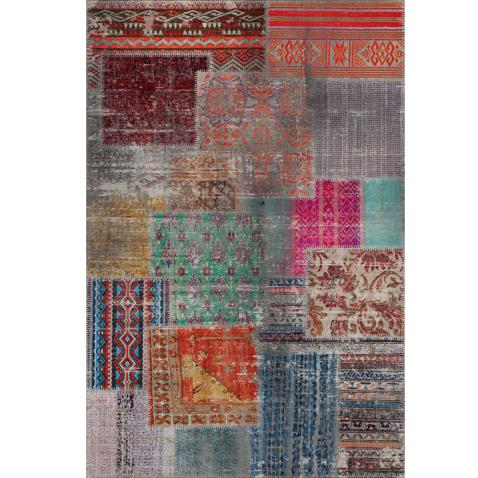 TEPPICH Denise 120X180 cm - Multicolor, Textil (120/180cm) - Bamyum