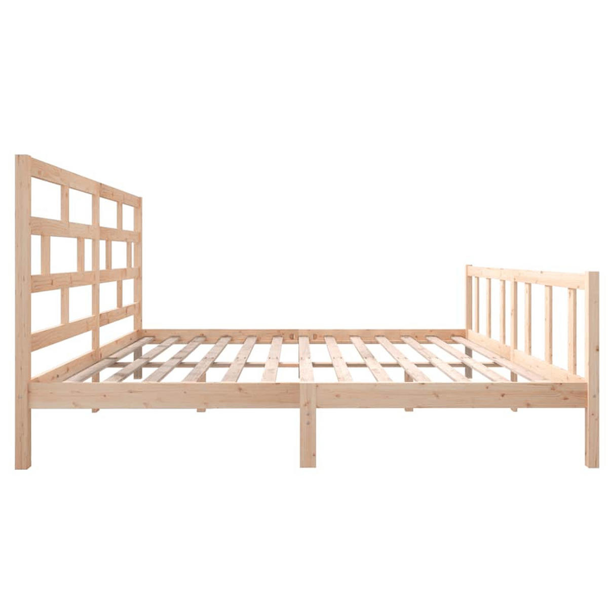 BETT Kirk 205.5/205.5 cm - Braun, Holz (200/200cm) - Nettlife