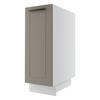 KÜCHENUNTERSCHRANK Kvantum D1D/30 Beige Matt / Weiß Matt 30 / 50 / 82cm - Beige/Weiß, Holz/Holzwerkstoff (30/82/50cm) - Feldmann-Wohnen