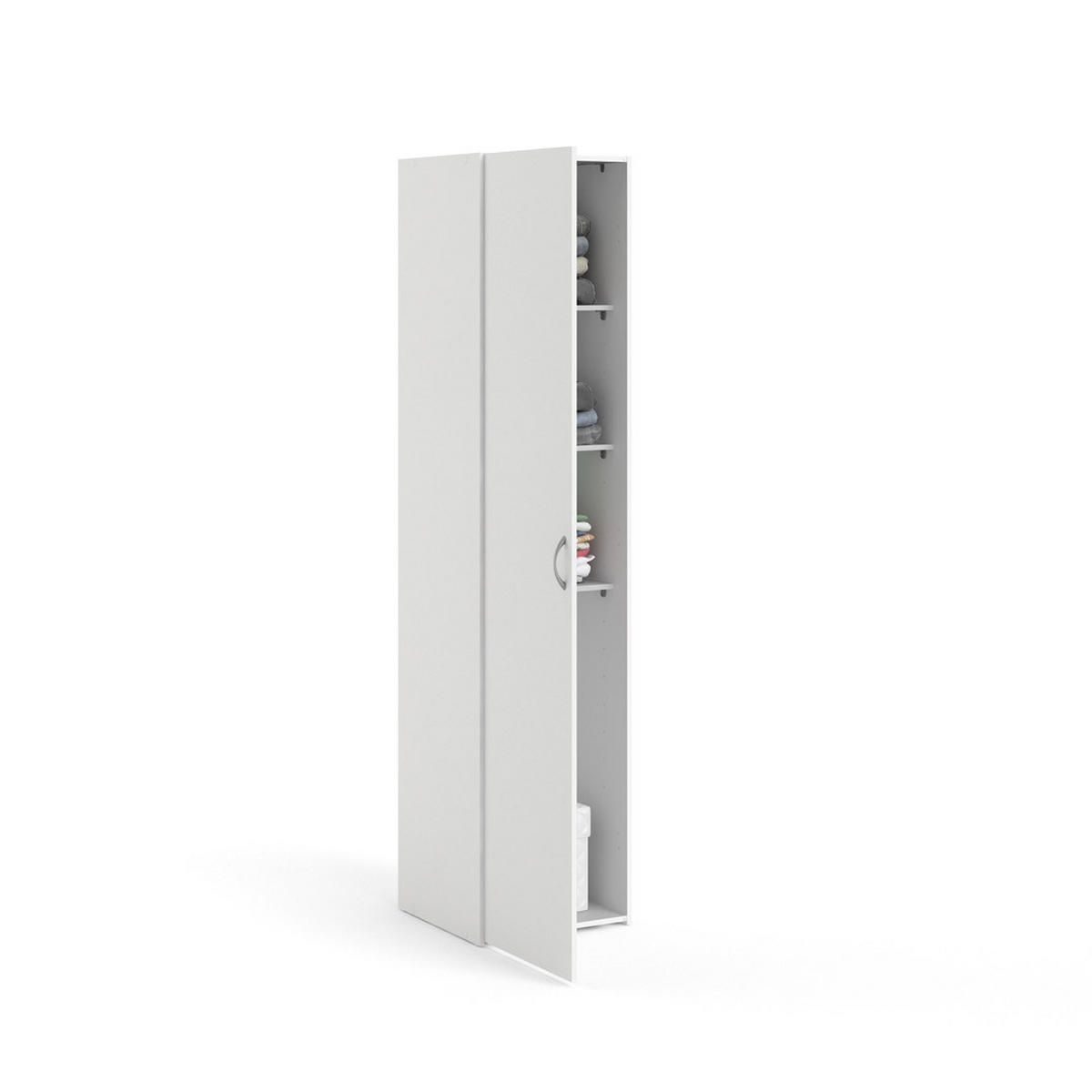 KLEIDERSCHRANK Weiß - Weiß, Holzwerkstoff (40/176/42cm) - ebuy24