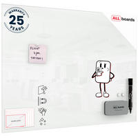 GLASBOARD - Weiß CLASSIC WHITE 80x60cm - Weiß, Glas (80/60/0.7cm) - ALLboards