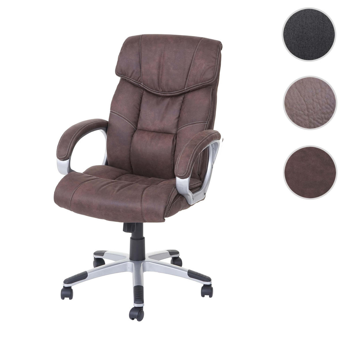 BÜROSTUHL Dunkelbraun - Dunkelbraun, Textil (73/120/78cm) - MCW