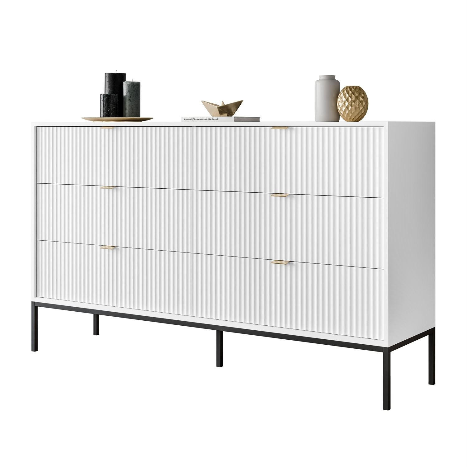 Lookway Sideboards Weiß 154x91x39 cm